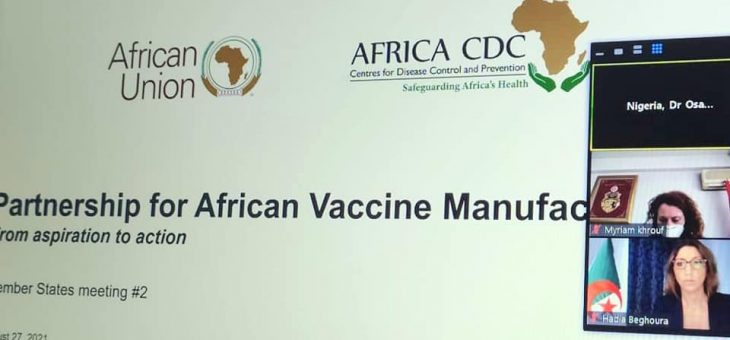 Les projets de production de vaccin en Algérie au sommaire d’une réunion du PAVM « partenariat pour la fabrication des vaccins » de la CDC Afrique
