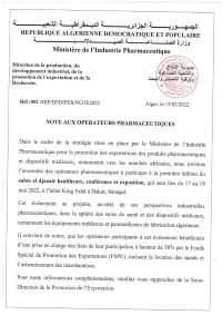 invitation à participer à la première édition du salon « El djazair healthcare