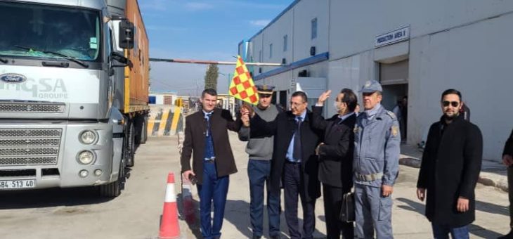 Lancement d&rsquo;une opération d&rsquo;exportation de dispositifs médicaux à destination de la Tunisie d&rsquo;une valeur de 03 millions de $