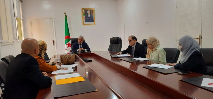 la prise en charge et le suivi des thérapies innovantes au centre  de l&rsquo;audience avec  l&rsquo;Association Nationale des Hémophiles Algériens.