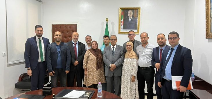 le Ministre de l’Industrie pharmaceutique Mr Ali Aoun reçoit  en audience  une délégation de l’alliance Nationale de lutte contre le cancer pour d’établir les bases d’une collaboration et mettre en place les canaux de communication