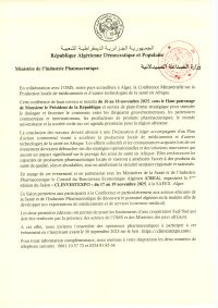 Invitation des opérateurs pharmaceutiques à participer à la 3ᵉ édition du salon CLINVESTEDXPO