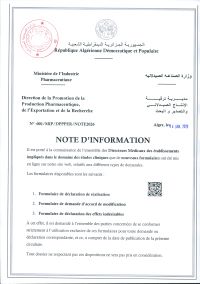 Note d&rsquo;information