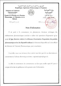 Note d&rsquo;information