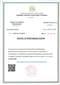 Note d&rsquo;information